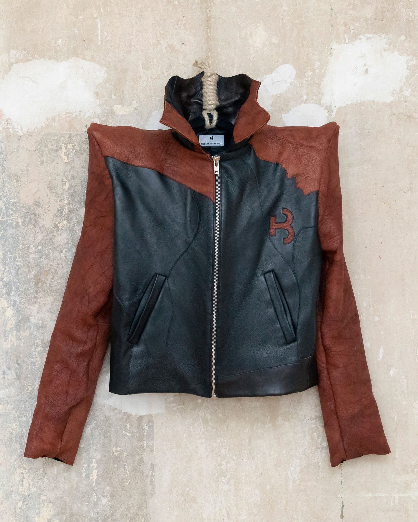 Vamp Jacket Leather Patchwork