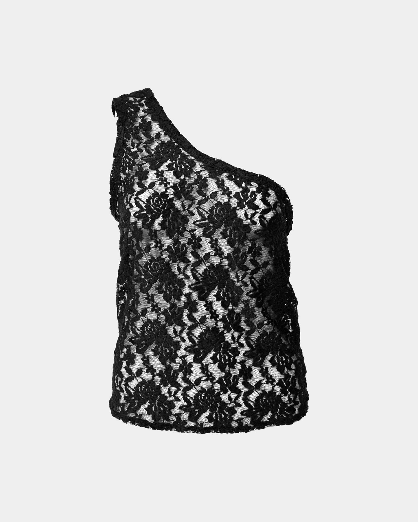 Lace One Arm Tank Top