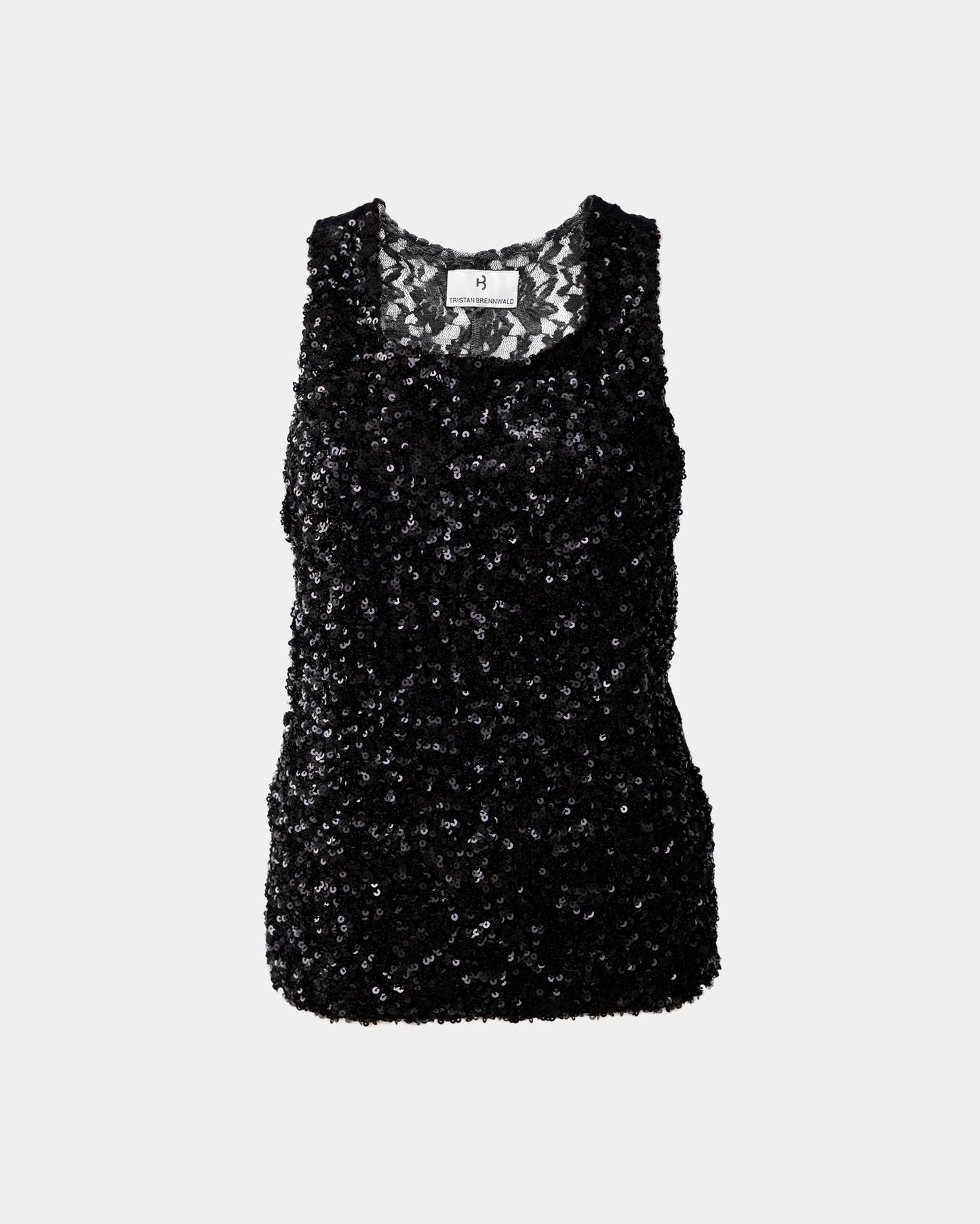 Sequin Lace Tank Top